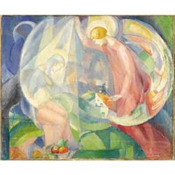 ANGEL ZARRAGA The Annunciation Oil on canvas