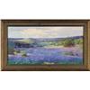 Image 4 : ROBERT WOOD Bluebonnets Oil on canvas 16 x 32
