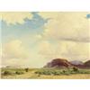 Image 1 : ROBERT WOOD Southwestern Landscape Oil on canvas