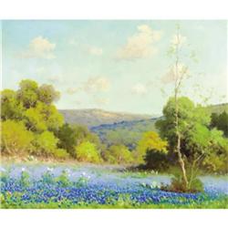 ROBERT WOOD Texas Bluebonnets Oil on canvas