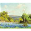 Image 1 : ROBERT WOOD Texas Bluebonnets Oil on canvas