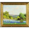Image 4 : ROBERT WOOD Texas Bluebonnets Oil on canvas