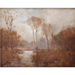 JULIAN ONDERDONK October Landscape Oil on canvas