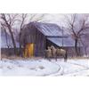 Image 1 : MARTIN GRELLE Back at the Barn Oil on canvas 20