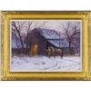 Image 4 : MARTIN GRELLE Back at the Barn Oil on canvas 20