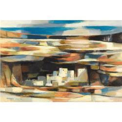 DEFFOREST JUDD, oil on board, 24x36in., 1956