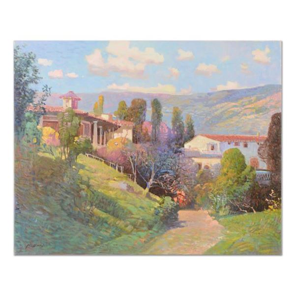 Ming Feng, "Canyon Country" Original Oil Painting on Canvas, Hand Signed with Letter of Authenticity