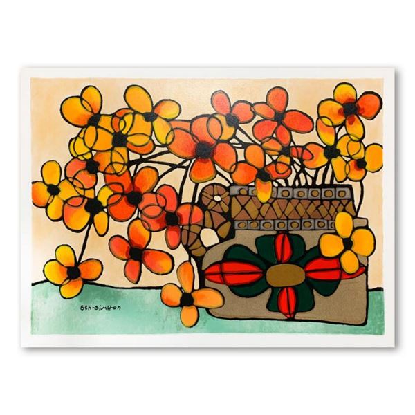 Ben Simhon, Hand Signed Limited Edition Serigraph on Paper with Letter of Authenticity.
