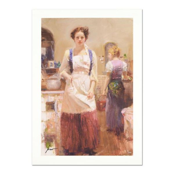 Pino (1939-2010), "The Country Chef" Limited Edition on Canvas, Numbered and Hand Signed with Certif