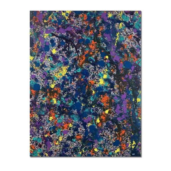 Wyland, "Coral 17" Hand Signed Original Painting on Canvas with Letter of Authenticity.