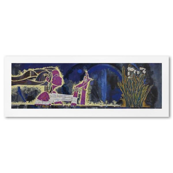 Lu Hong, "Spring Sensation" Limited Edition Serigraph (57" x 21.5"), Numbered and Hand Signed with L