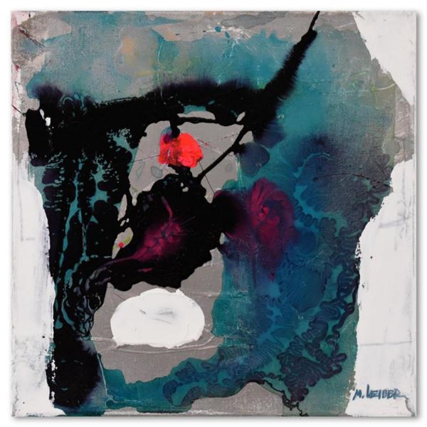 Moshe Leider, Original Mixed Media Painting on Canvas, Hand Signed with Letter of Authenticity.