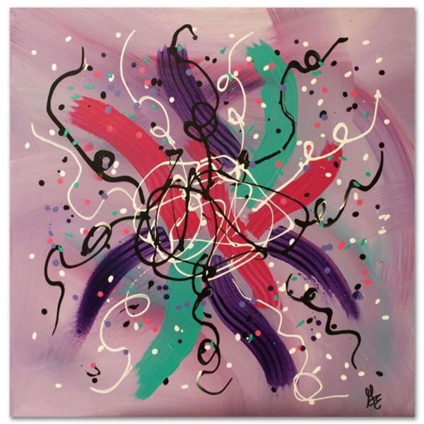 George Marlowe, "Joyous" Original Acrylic Painting on Canvas, Hand Signed with Letter of Authenticit