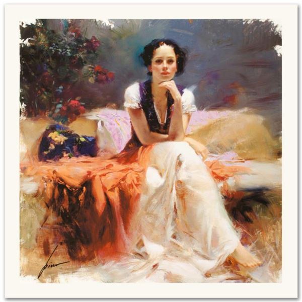 Pino (1939-2010), "First Glance" Limited Edition on Canvas, Numbered and Hand Signed with Certificat