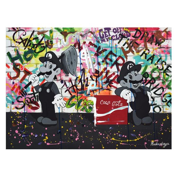 Nastya Rovenskaya- Mixed Media "Loving Coca Cola"