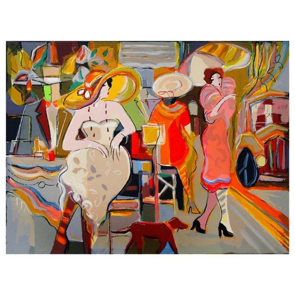 Isaac Maimon, "Elite Boulevard" Limited Edition Serigraph, Numbered and Hand Signed with Letter of A