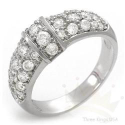 Anniversary 1.60 ctw Diamond Ring 14K White Gold