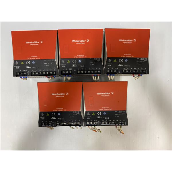 (5) Weidmuller 8708680000 Power Supplies