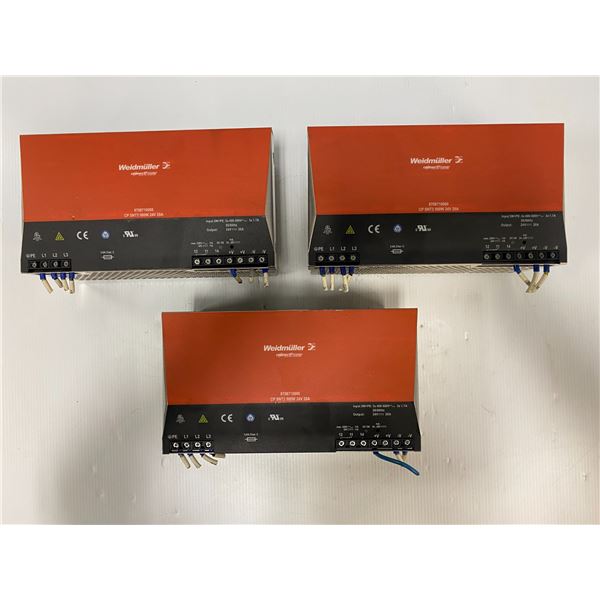 (3) Weidmuller 8708710000 Power Supplies