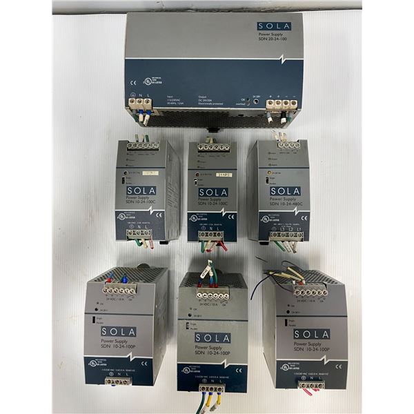 Lot Of (7) Sola Power Supplies Units