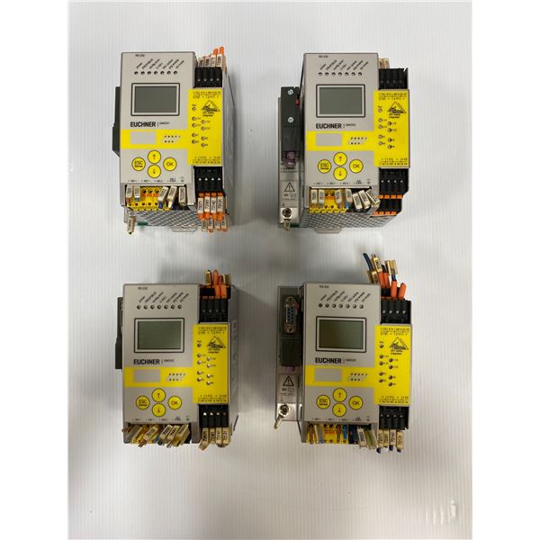 (4) Euchner # GMOX-PR-12DN-C16, GMOX-PR-22DN-C16 AS-I Safety Monitors