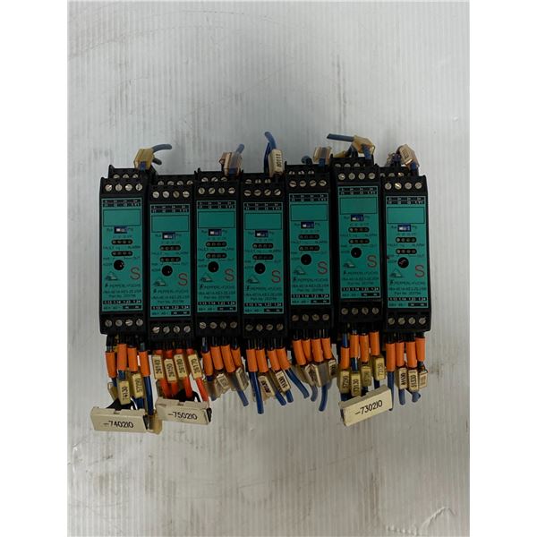 Lot Of (7) Pepperl+Fuchs # VBA-4E1A-KE3-ZEJ/SR Modules