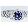 Image 3 : Rolex Ladies Stainless Steel Blue Diamond Quickset Oyster Perpetual Datejust 26m