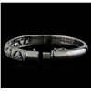 Image 3 : 18KT White Gold 1.67 ctw Diamond Bangle Bracelet