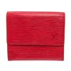 Image 1 : Louis Vuitton Red Epi Leather Elise Wallet
