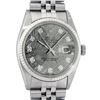 Image 1 : Rolex Mens Stainless Steel Meteorite Diamond 36MM Oyster Perpetual Datejust Wris