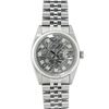 Image 2 : Rolex Mens Stainless Steel Meteorite Diamond 36MM Oyster Perpetual Datejust Wris