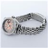 Image 4 : Rolex Ladies Stainless Steel Quickset Salmon Diamond Lugs Jubilee Datejust Wrist