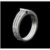 Image 3 : 0.52 ctw Diamond Ring - 14KT White Gold