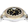 Image 4 : Rolex Ladies 2T 26MM Black Diamond Bezel 1 ctw 18K Yellow Gold Datejust Wristwat