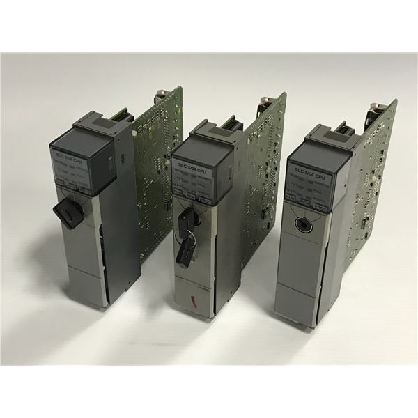 (3) Allen Bradley 1747-L542 SLC500 Processor Units