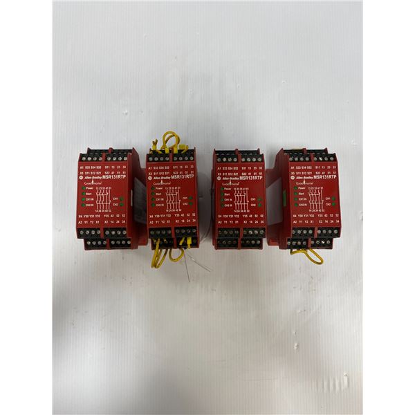 (4) Allen Bradley # MSR131RTP Safety Relays