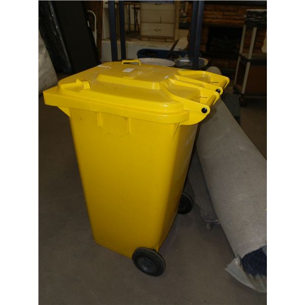 Yellow Trash Bin