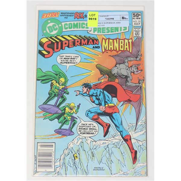 DC COMICS SUPERMAN AND MANBAT #35