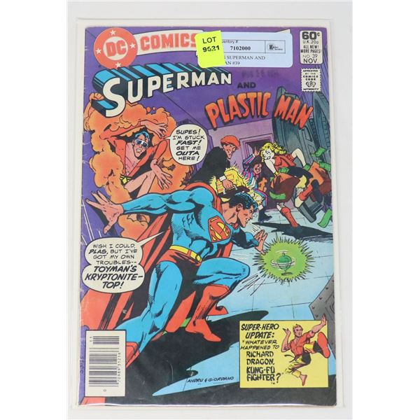 DC COMICS SUPERMAN AND PLASTIC MAN #39