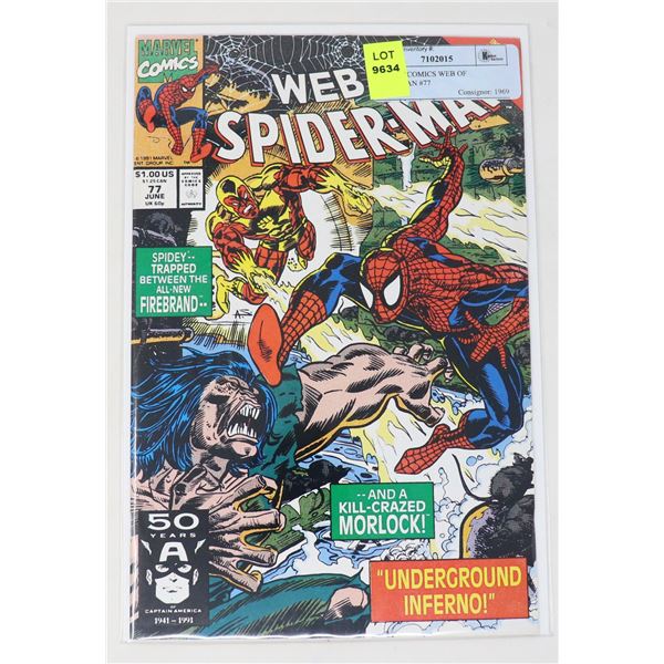 MARVEL COMICS WEB OF SPIDERMAN #77