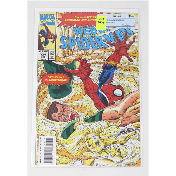 MARVEL COMICS WEB OF SPIDERMAN #107