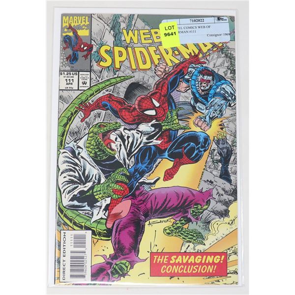 MARVEL COMICS WEB OF SPIDERMAN #111
