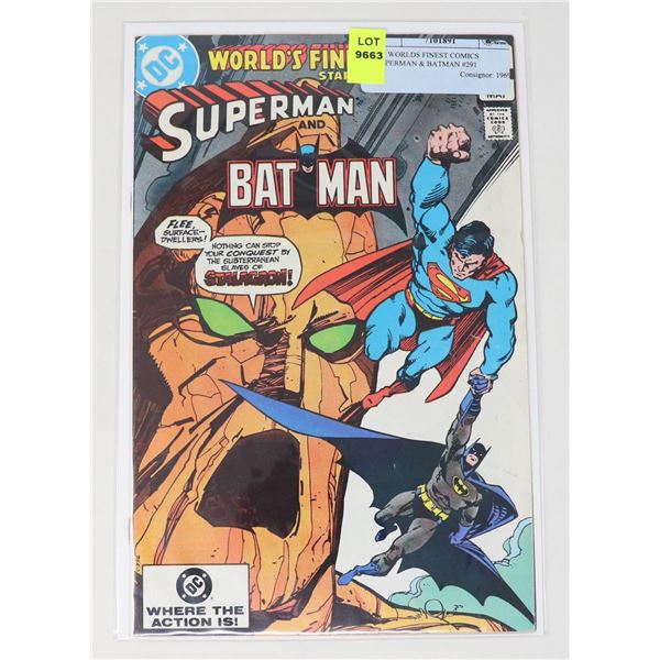 DC WORLDS FINEST COMICS SUPERMAN & BATMAN #291