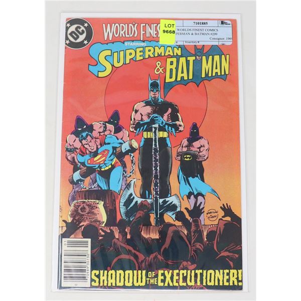 DC WORLDS FINEST COMICS SUPERMAN & BATMAN #299