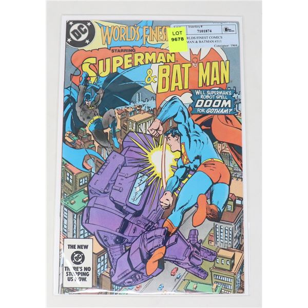DC WORLDS FINEST COMICS SUPERMAN & BATMAN #311