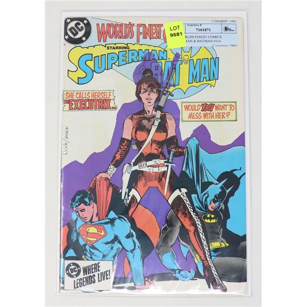 DC WORLDS FINEST COMICS SUPERMAN & BATMAN #314