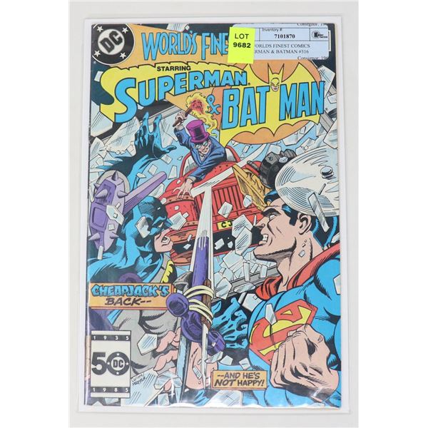 DC WORLDS FINEST COMICS SUPERMAN & BATMAN #316