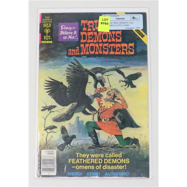 GOLD KEY TRUE DEMONS AND MONSTERS 35 CENT COMIC