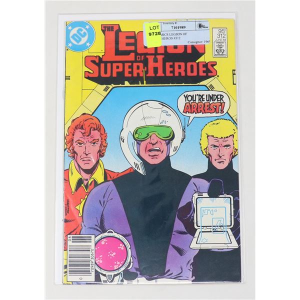DC COMICS LEGION OF SUPER-HEROS #312