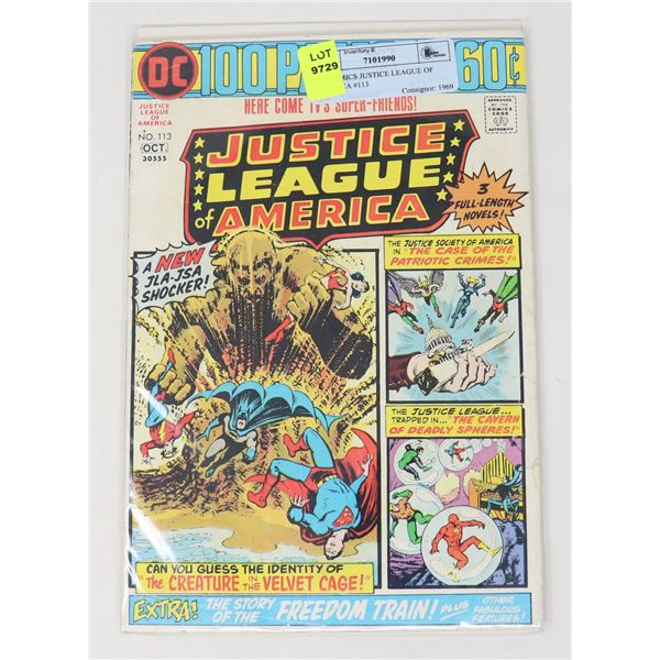 DC COMICS JUSTICE LEAGUE OF AMERICA #113